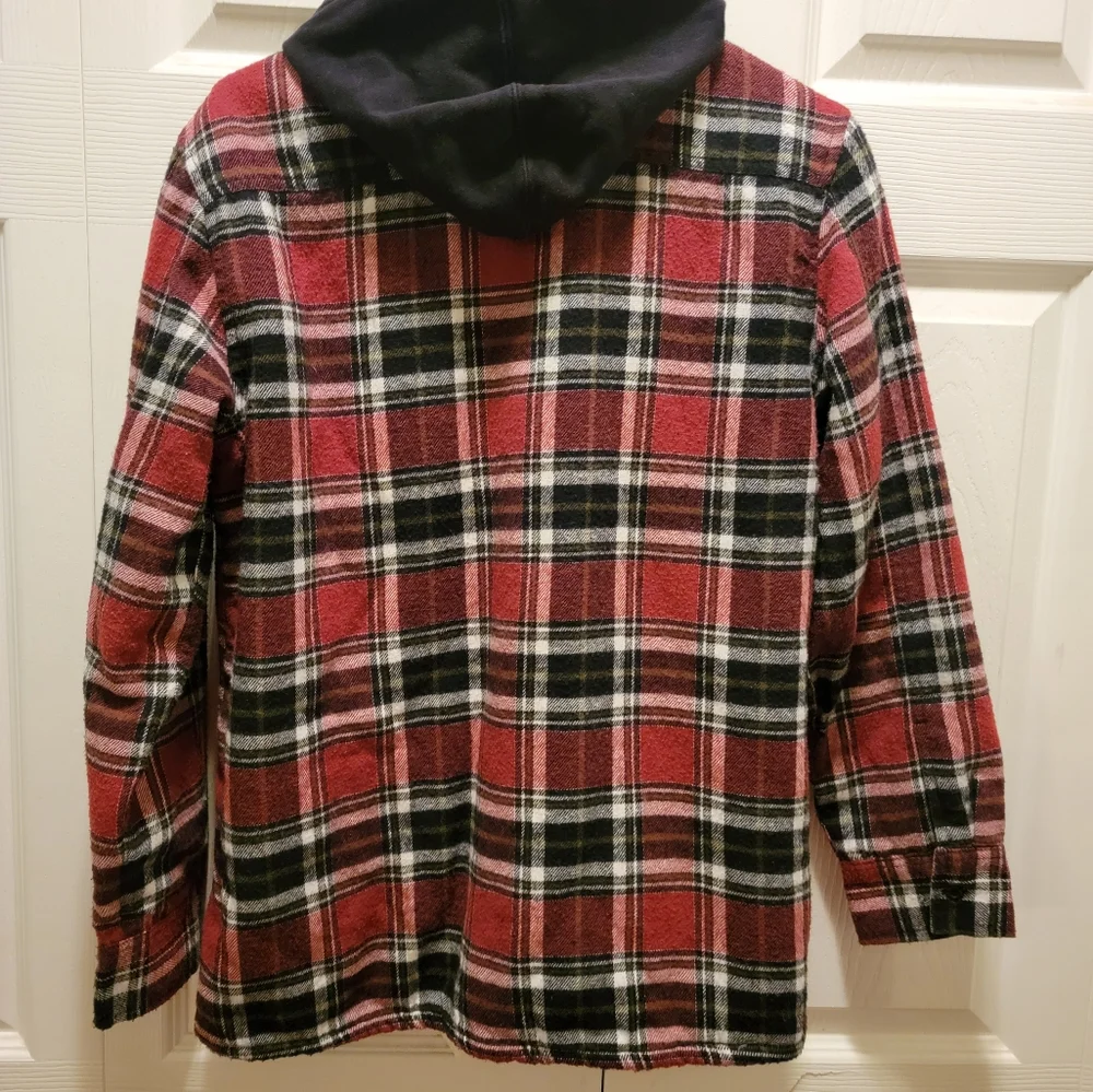 Micros Flannel‎ Hood Jacket Girls XL